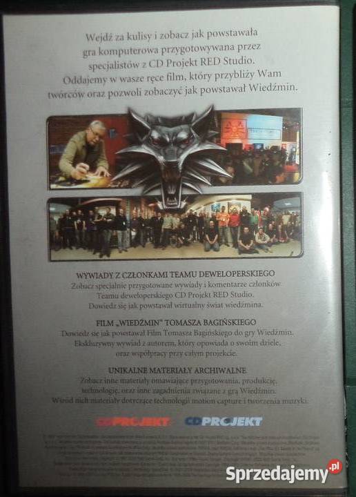 Wiedźmin The Witcher DVD materiały dodatkowe Rzeszów