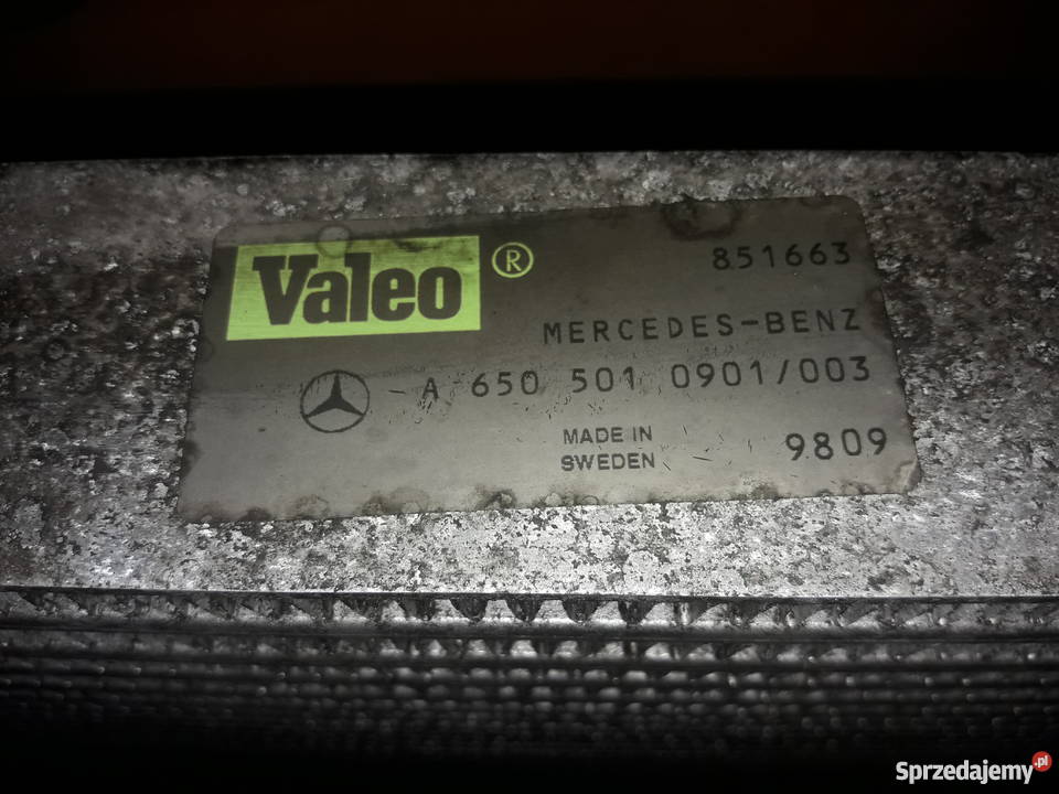 6505010001 CHŁODNICA POWIETRZA MERCEDES 1820 chłodnice śląskie Częstochowa