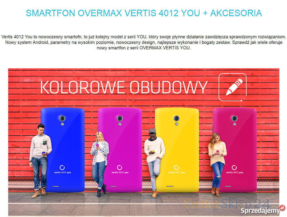 Smartfon OVERMAX VERTIS 4012 YOU 4x13 IPS Poznań
