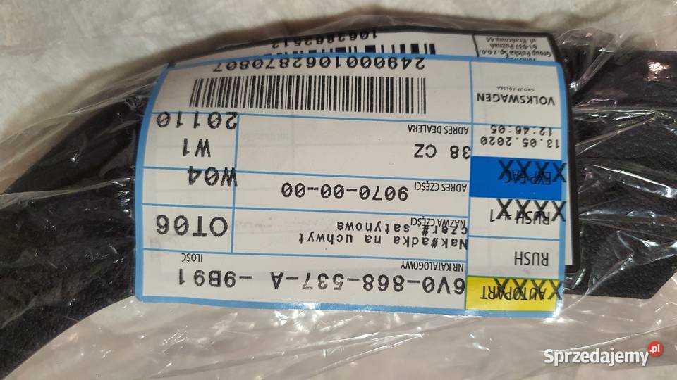 Uchwyt pochwyt obudowa uchwytu drzwi Fabia 3 Nowy Dwór Mazowiecki