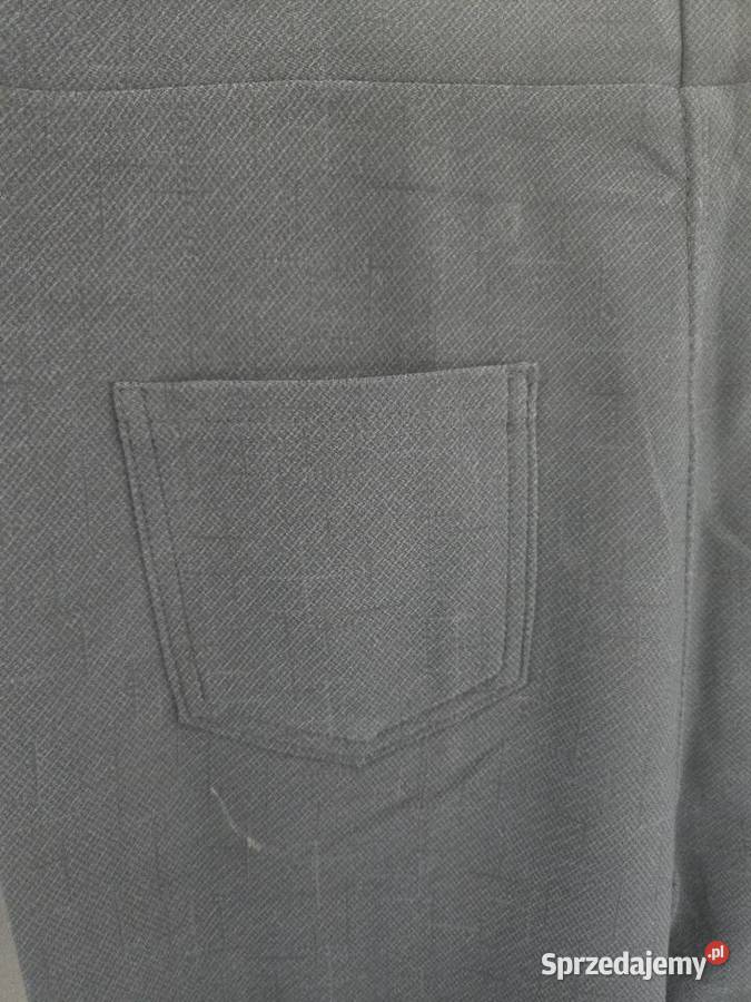 Spodnie klasyczne 45xl szary/srebrny dolnośląskie Ubocze