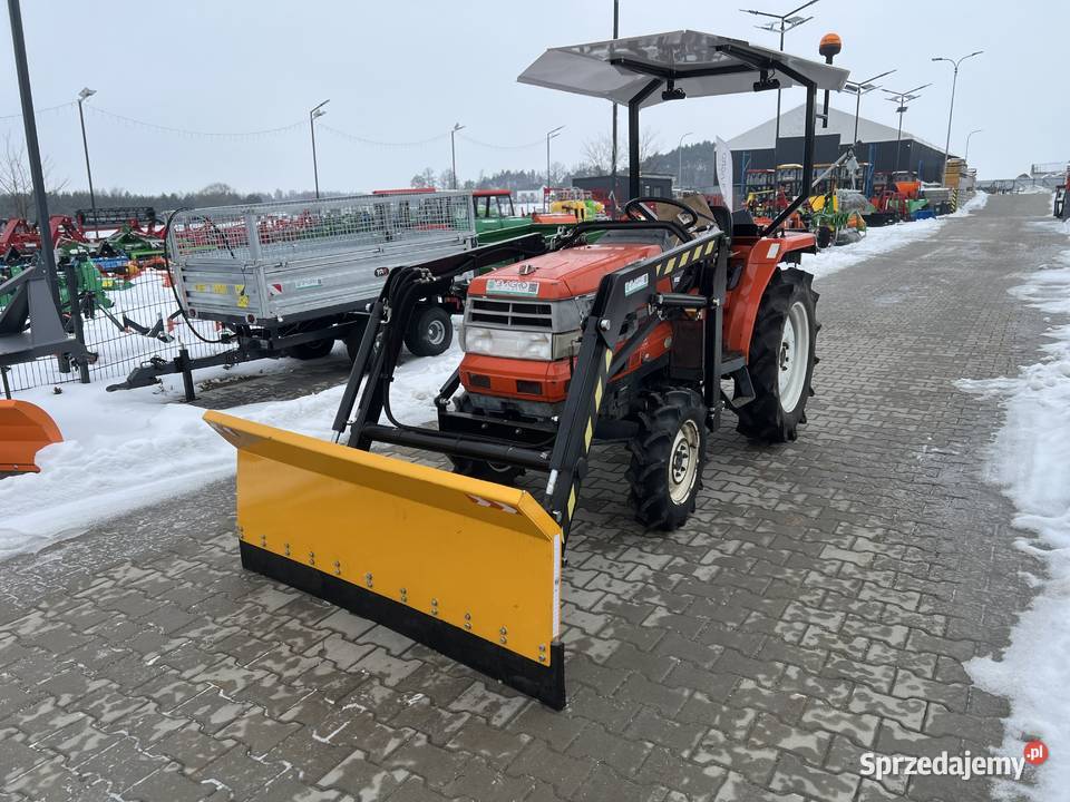 Mini Traktorek KUBOTA GL23 z TURem i łyżką pług Trojanów