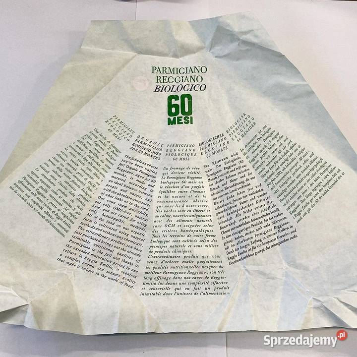 Parmigiano Reggiano Organiczny dojrzewanie 60 dolnośląskie