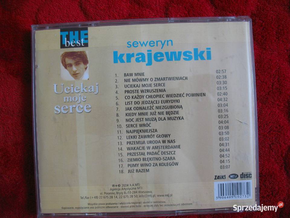 Uciekaj Moje Serce Seweryn Krajewski CD Siedlce