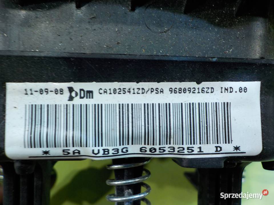 CITROEN JUMPY EXPERT SCUDO II 09r AIRBAG Poduszki powietrzne Wyposażenie wnętrza Suków