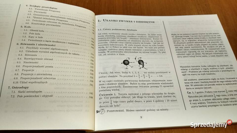 Matematyka 6 podręcznik kl VI książka Podręczniki Gdańsk