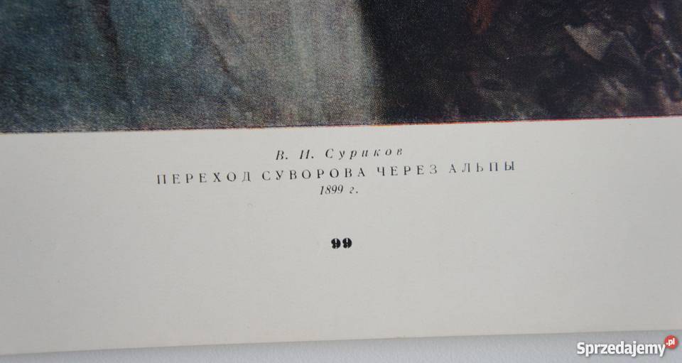 Reprodukcja Wasilij Surikow Przejście Suworowa Szczecin