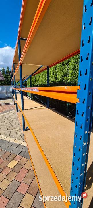 Regał magazynowy półkowy z demontażu 250x120x850