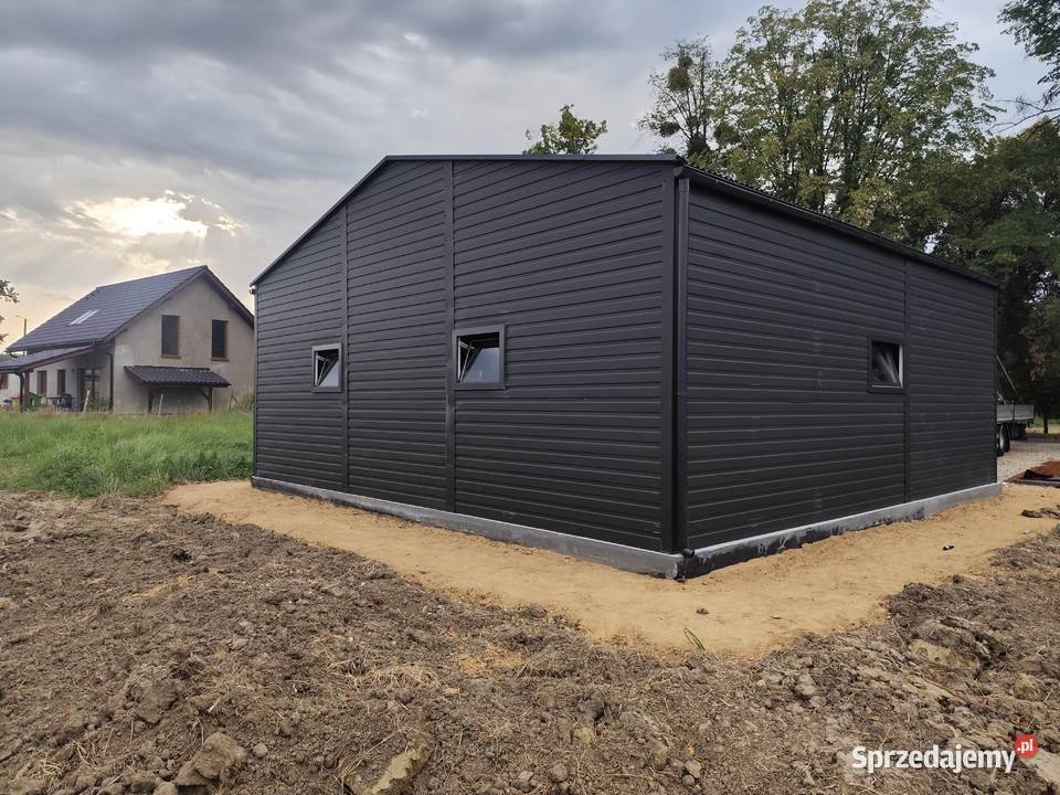 Garaż Brązowy kolory RAL Blaszak Zadaszenie Sprzedaż dolnośląskie Legnica sprzedam