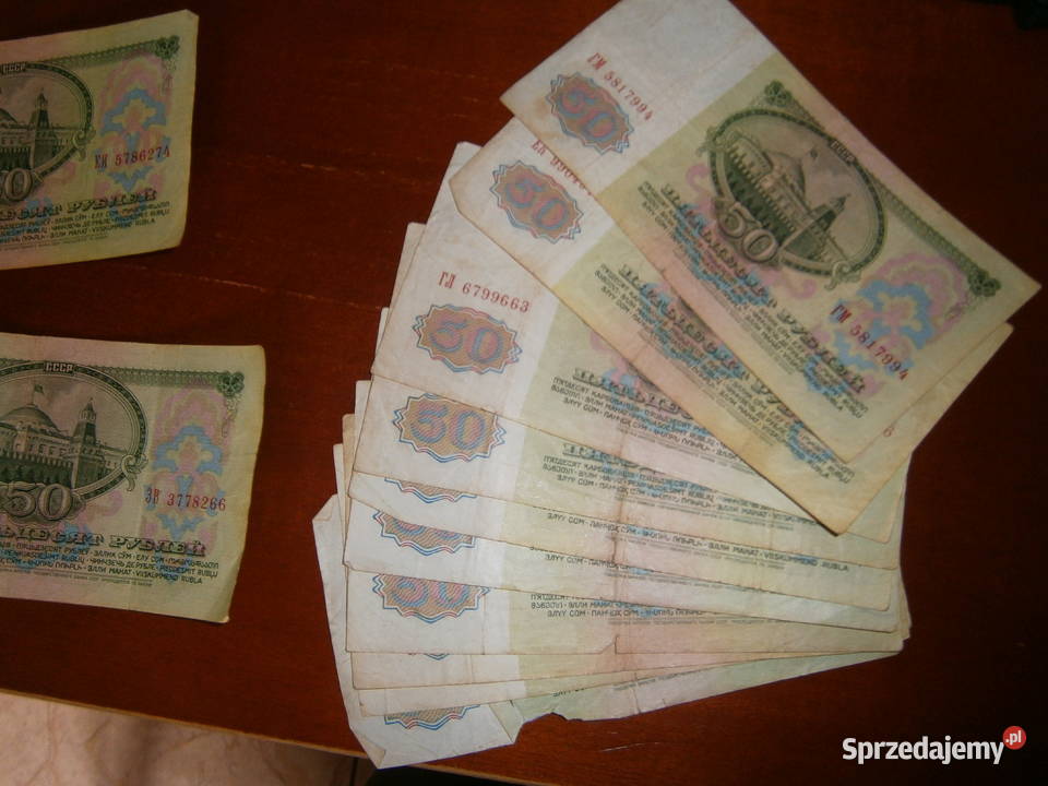 Stare ruble rosyjskie z roku 1961 nominał 50 15 Suwałki