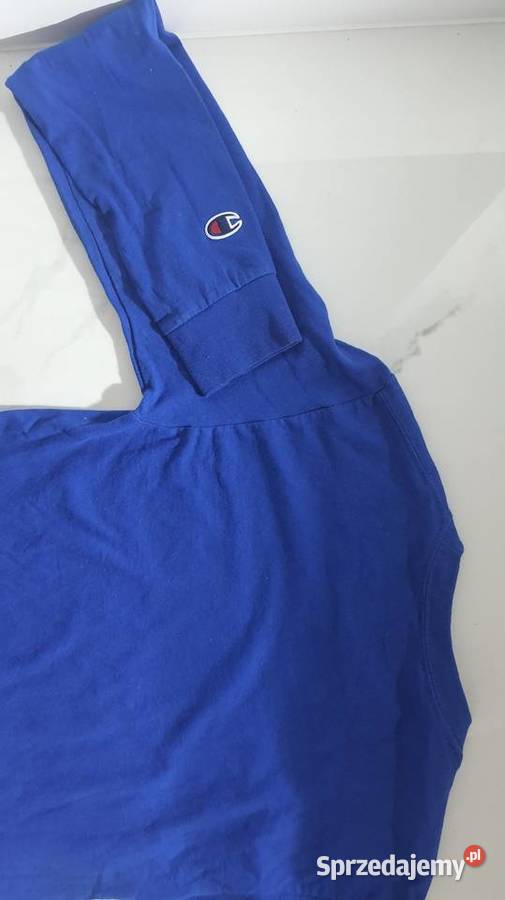 Champion Tshirt Logo Oversize xs niebieski niebieski