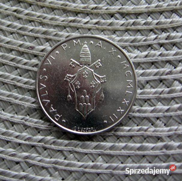 Watykan 50 Lira 1972r Papież Paweł VI Ładna wielkopolskie Kalisz
