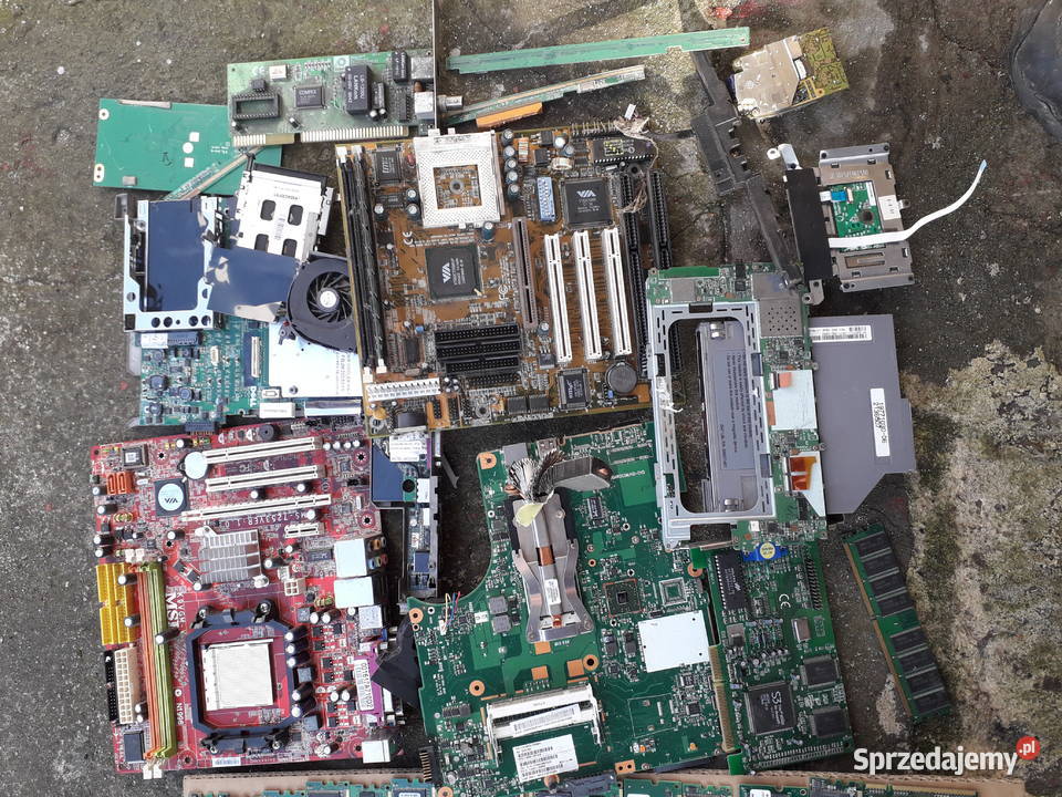 Pamięć ram złom elektroniczny złoto płyta główna Pozostałe śląskie Częstochowa