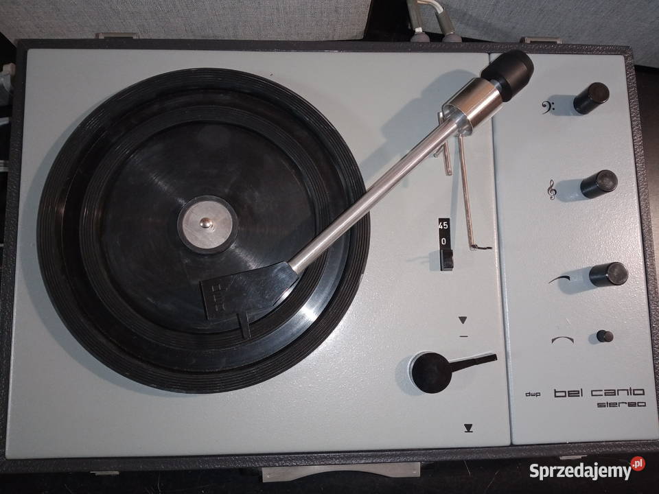 Gramofon z głośnikami walizka Delphin Werk Pirna Wrocław