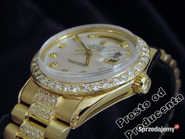 ROLEX PRESIDENT DAYDATE 18K 65CT BRYLANTY Zegarki Wrocław
