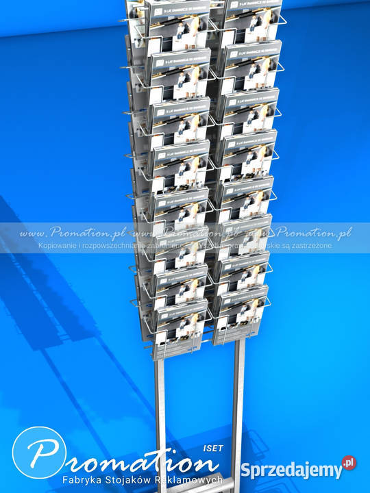Dwustronny stojak na ulotki A5 P99m3 32 druciane Łódź