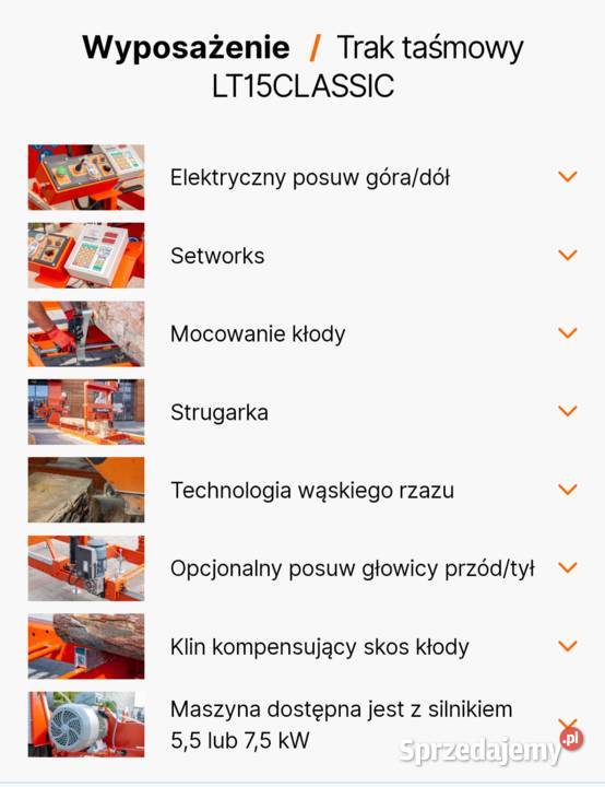 TRAK Maszyna do cięcia i obróbki drewna Sieraków