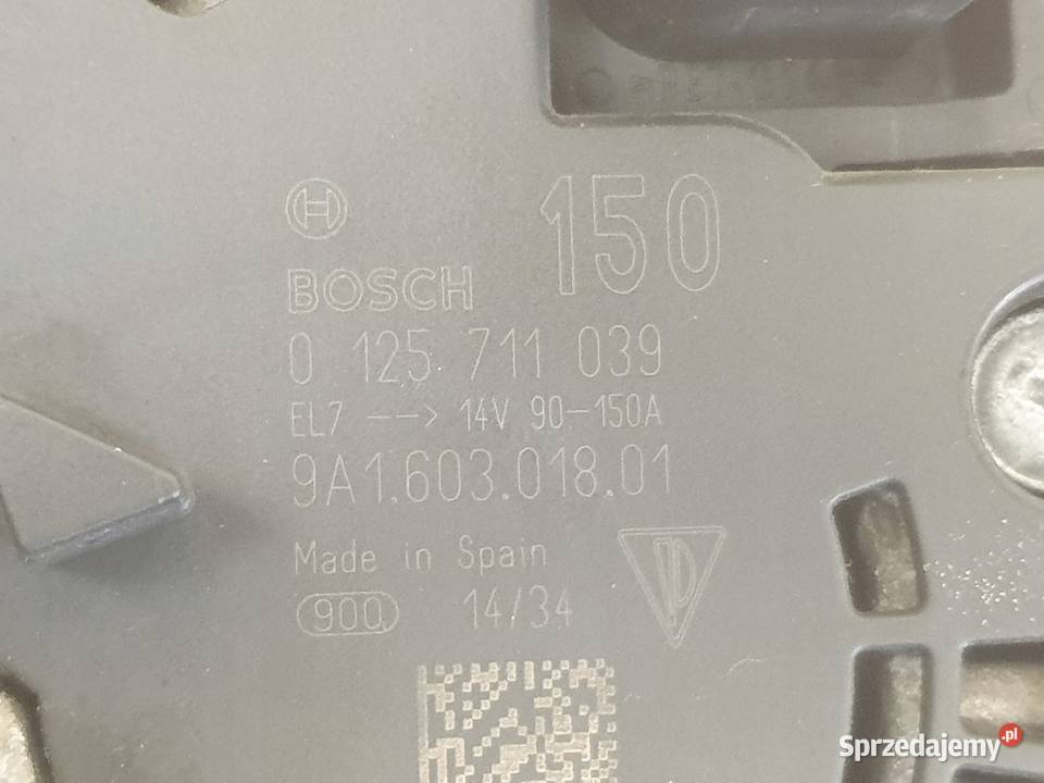 ALTERNATOR Porsche 911 GT3 38 0125711039 150A lubelskie Rudka