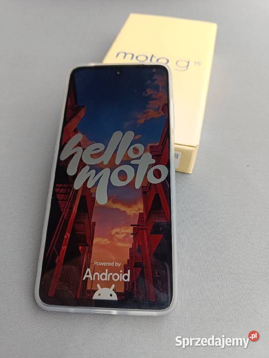NOwy Smartfon Motorola Moto G15 Gravity Gray Wrocław sprzedam