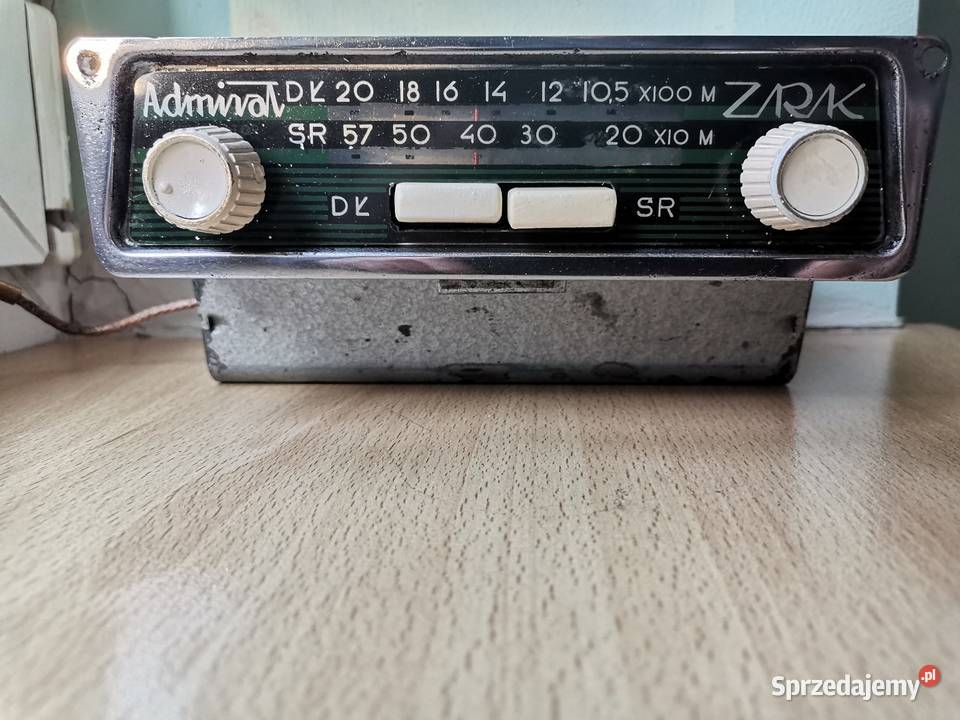 Radio samochodowe Unitra ZRK ADMIRAL z czasów Kraków