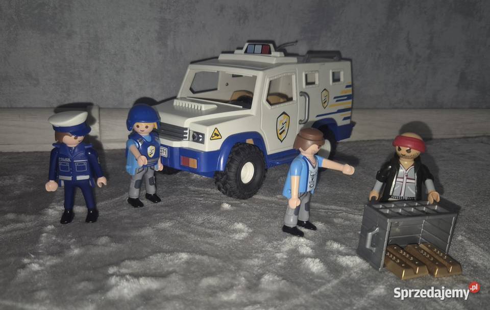 Figurki zestaw kolekcja Playmobil transporter Łódź sprzedam