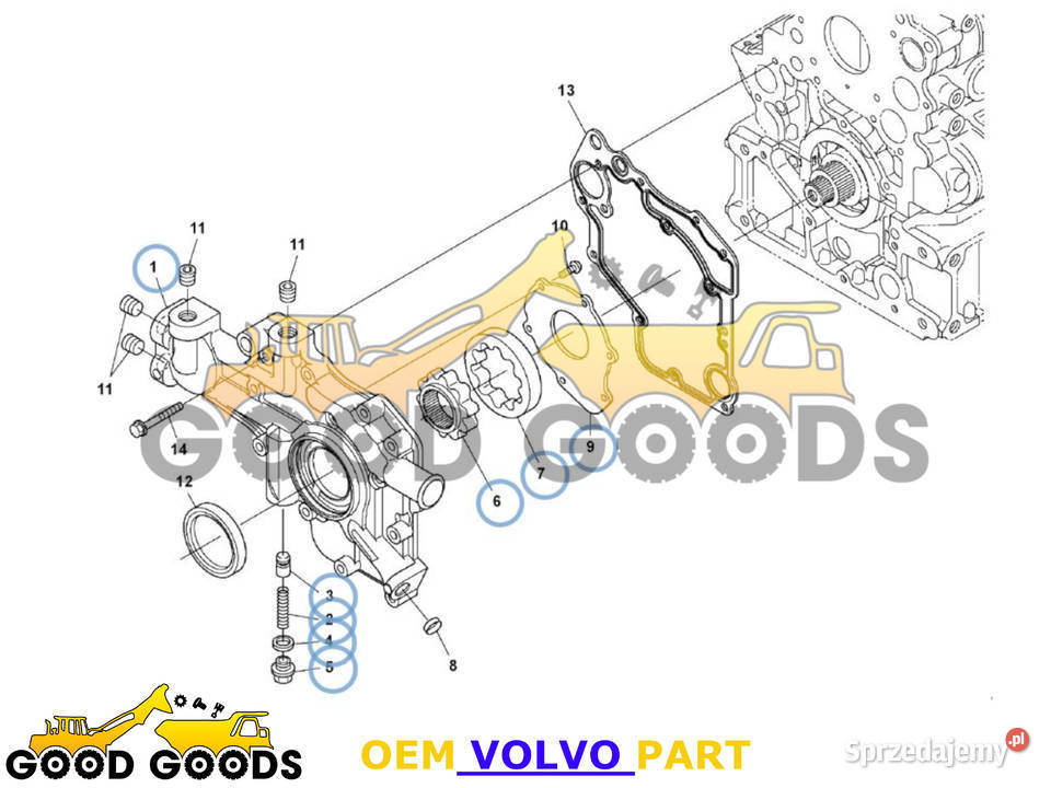 VOLVO POMPA OLEJU D26H 16678588 sprzedam
