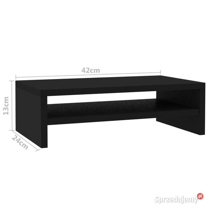 Podstawka pod monitor czarna 42x24x13 materiał