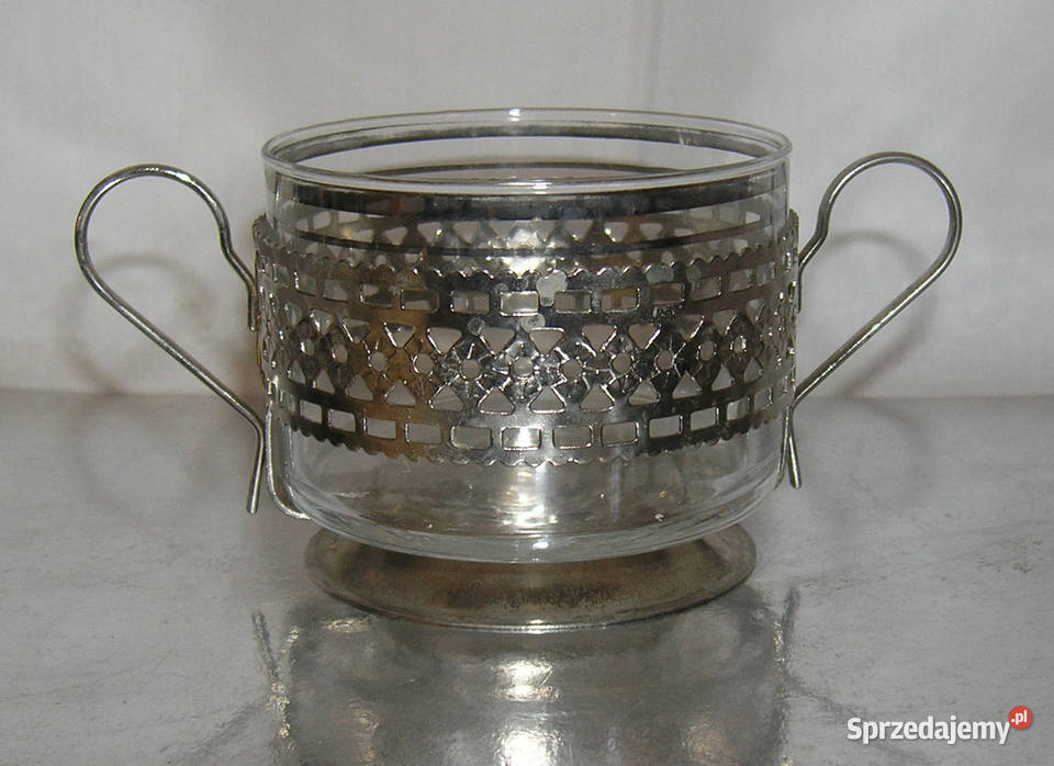 cukiernica vintage w metalowym koszyczkuDd Bartków