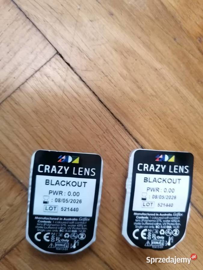 Czarne soczewki kontaktowe Gdańsk