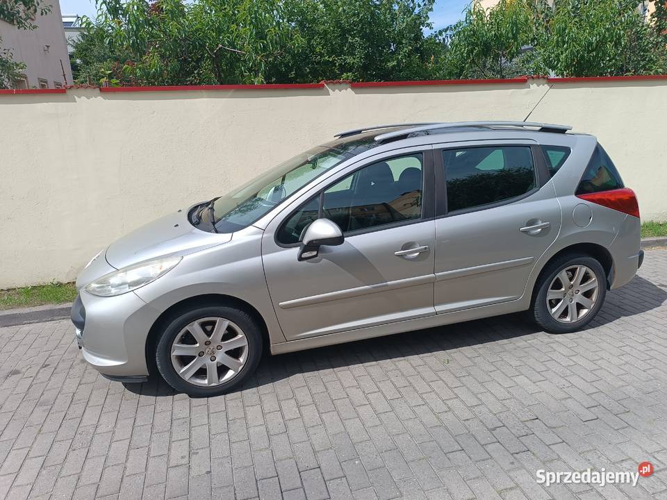 Peugeot 207 SW 16 benz 140 2007 r Panoramiczny Zarejestrowany w Polsce Nakło nad Notecią sprzedam