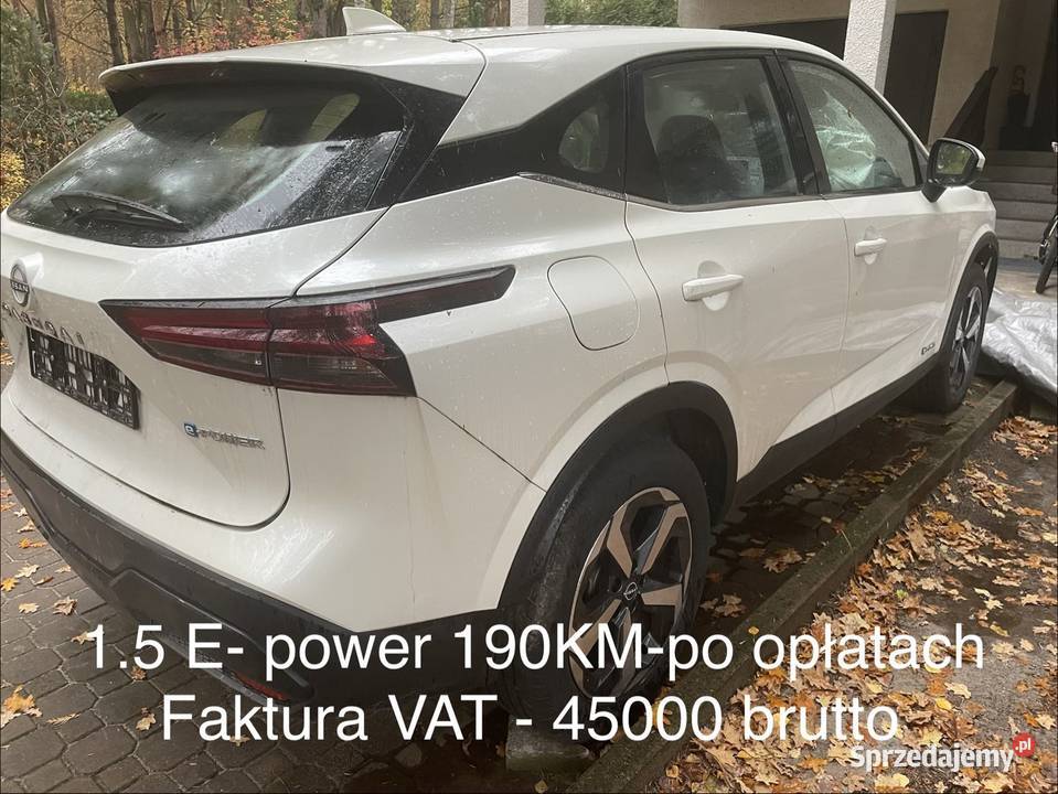 Nissan qashqai 15 epower 190 faktura VAT