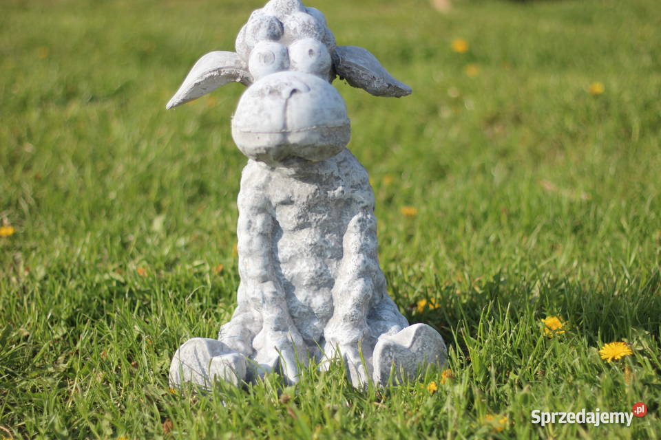 Figury rzeźby ogrodowe betonowe baranek
