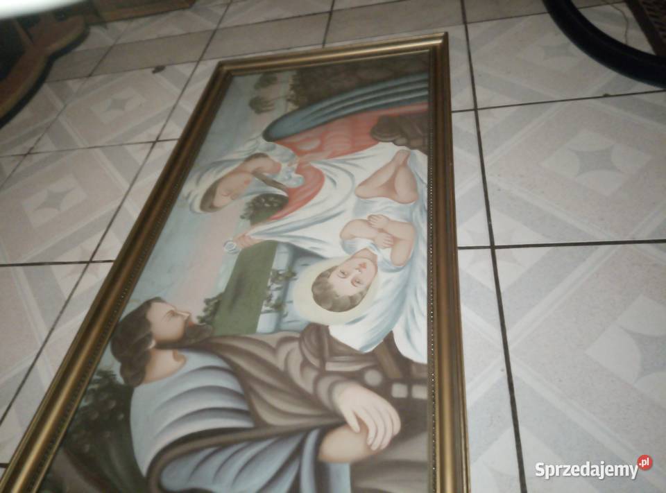 Stare Obrazy Religijne 4 sztuki