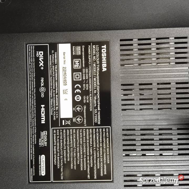 toshiba 50l7335d podświetlenia do wymiany Telewizory Elektronika