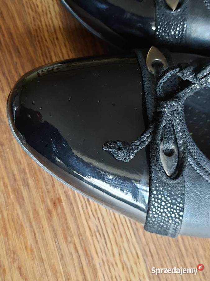 Oryginalne klasyczne czarne baleriny marki Gabor Morąg