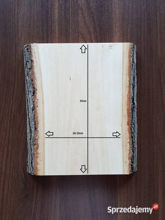 Deska lipowa z korą 25x125x25 rzeźba ikony Łódź