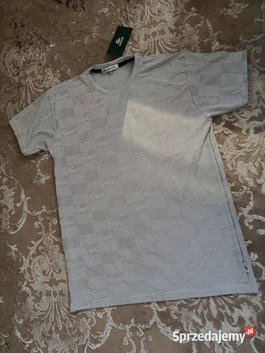 Tshirt męski Lacoste Sign nowoczesny design Białystok