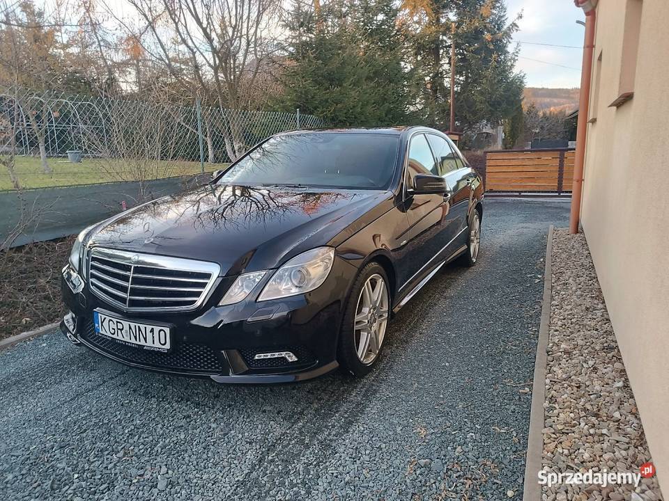Mercedes E350 CDI AMG line avantgarde reflektory ksenonowe dolnośląskie Jelenia Góra