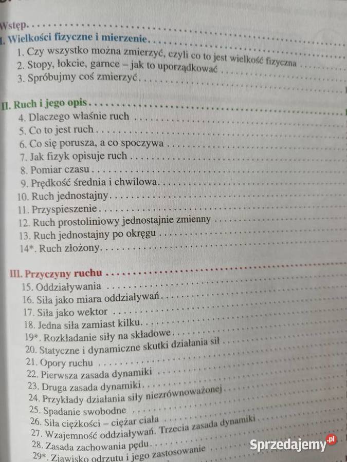 Fizyka gimnazjum unikatowy egzemplarz książki Warszawa