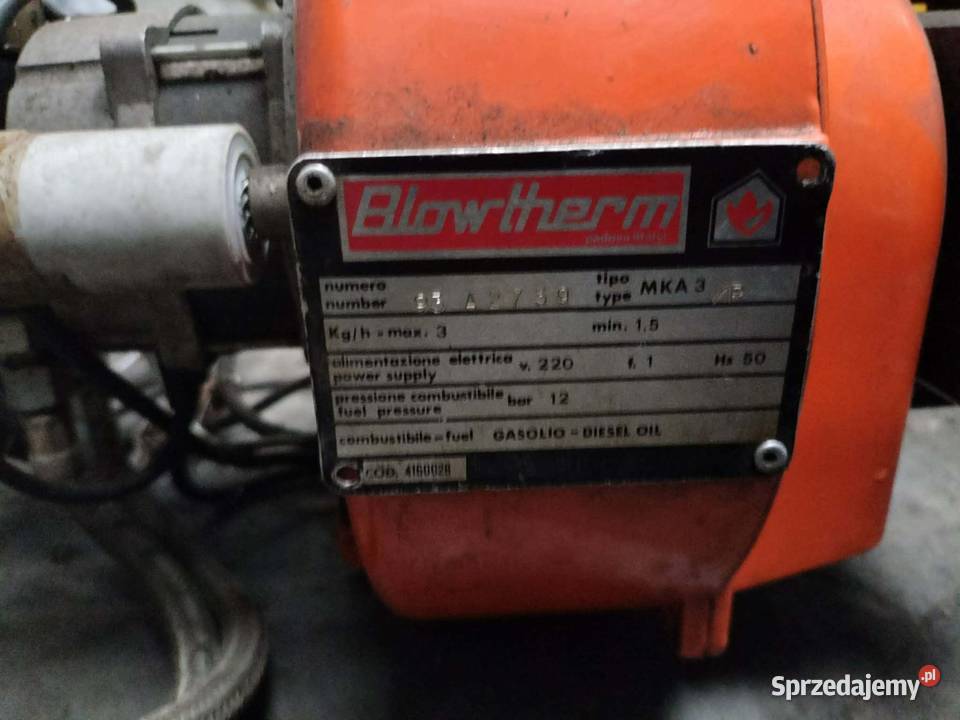palnik olejowy BLOWTHERM wielkopolskie Września