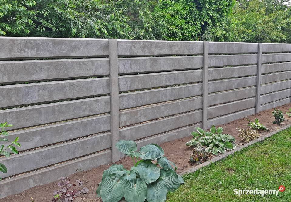 NOWOCZESNE ogrodzenie betonowe wielkopolskie