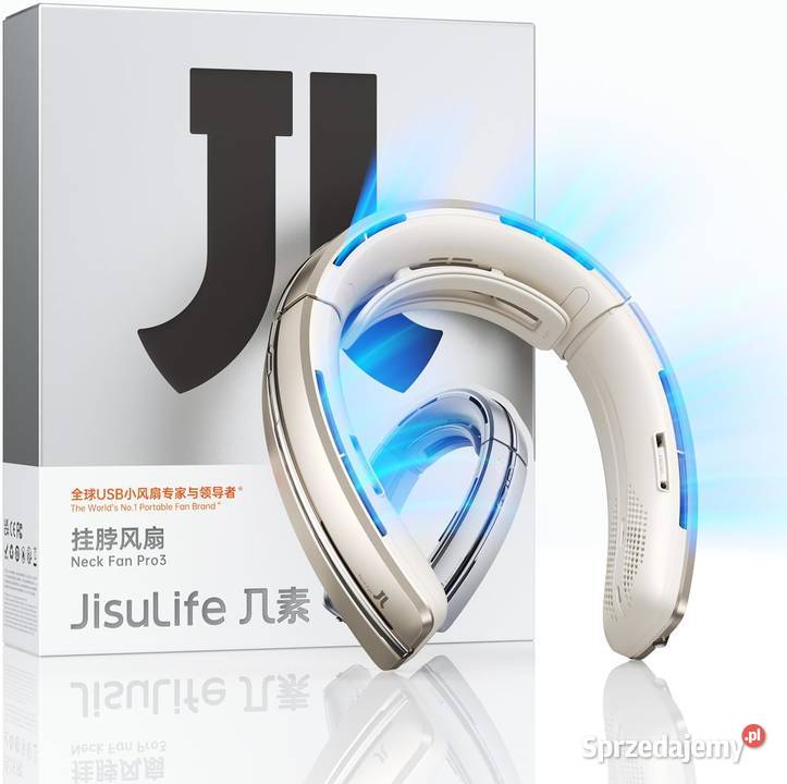 Przenośny wentylator na szyję JISULIFE Łódź
