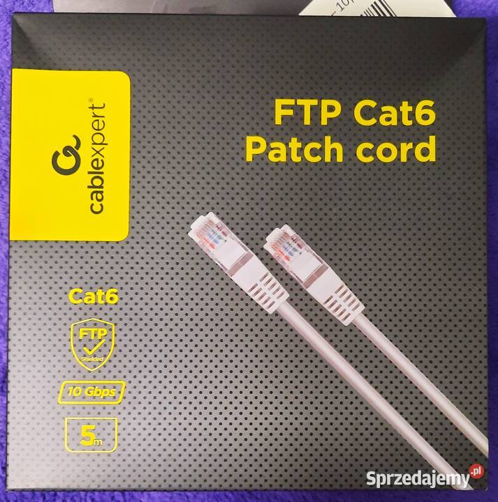 Kabel Ethernet FTP CAT 6 Pack Cord 5 mb Gigabit Ethernet Warszawa