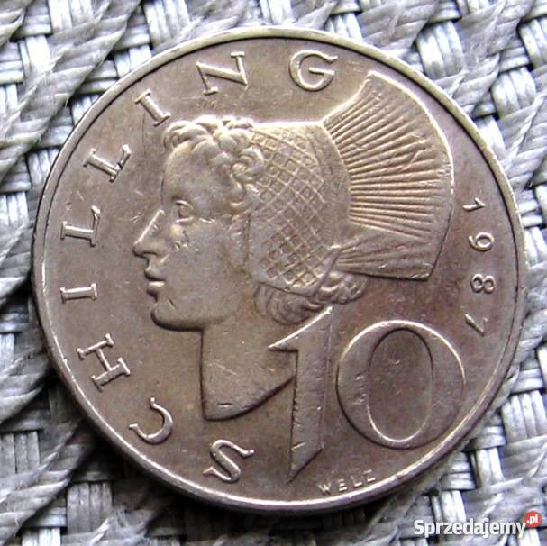 Austria 10 Schilling 1987r Kalisz sprzedam