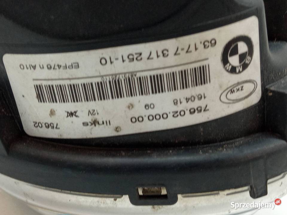 HALOGEN LEWY PRZÓD LED LIFT 7560200000 Bmw X6 II