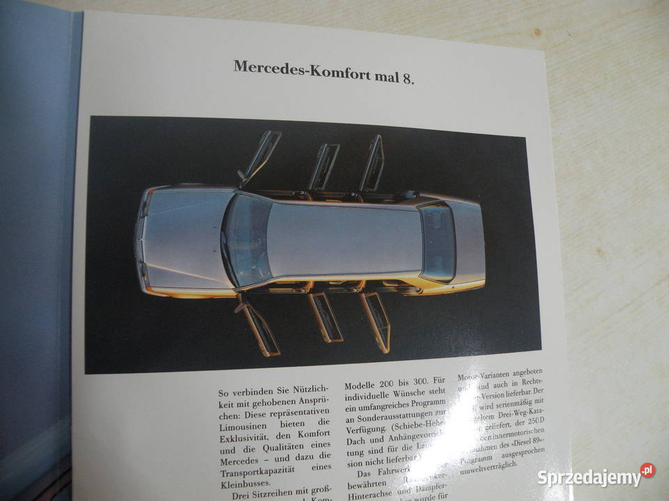 MERCEDES W124 LONG PROSPEKT FOLDER KATALOG Andrychów