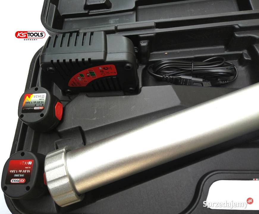 KS TOOLS 108V wyciskacz do kartuszy 600ml 384 Szczerbice