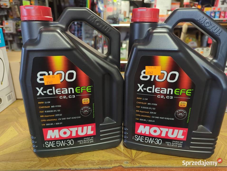 Olej Motul 8100 XCLEAN EFE 5W30 5l Łopuszno