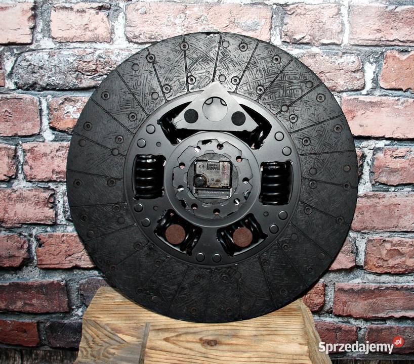 Duży zegar tarcza sprzęgła scrap metal art 43 Dębica