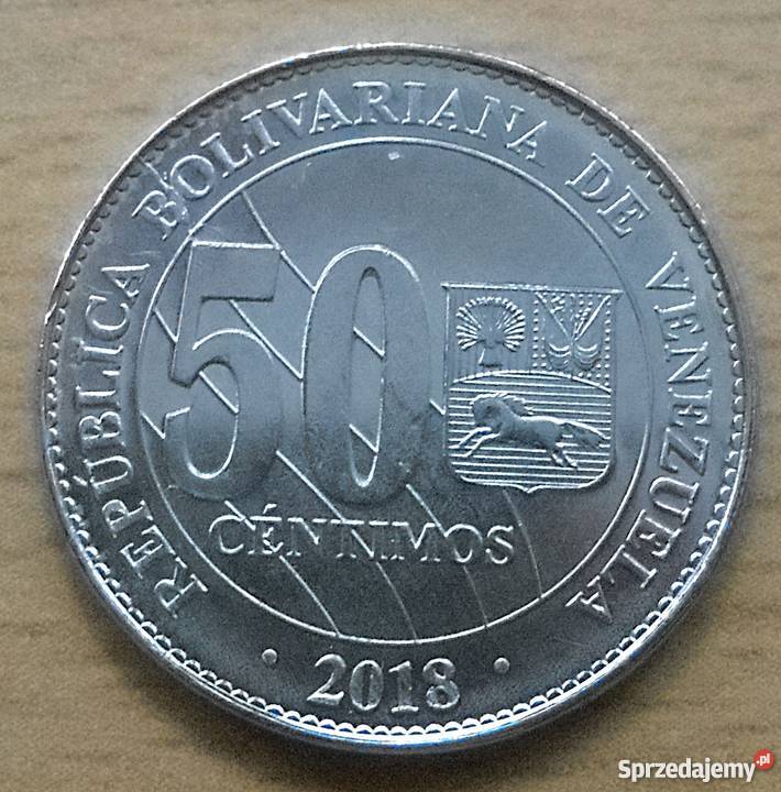 WENEZUELA50 CENTIMOS2018 rŁADNY